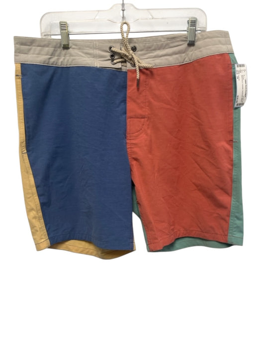Faherty Size 34 Blue & Multi Polyester Men's Shorts Blue & Multi / 34