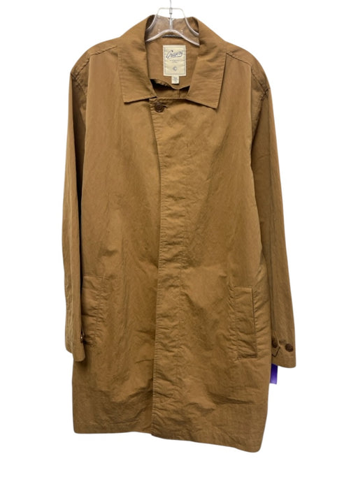 Grayers Size L Tan Cotton & Nylon Solid Overcoat Men's Jacket Tan / L