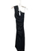 Elliatt Size XS Black Polyamide One Shoulder Floral Lace Ruched Midi Dress Black / XS