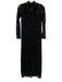 Alohas Size XS Black Long Sleeve Floral Lace Mock Neck Midi Dress Black / XS