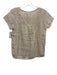 Pyne & Smith Size XS Brown & White Flax Linen Short Sleeve Stripe Top Brown & White / XS