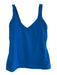 Lululemon Size 4 Blue No Fabric Tag V Neck Sleeveless Built In Bra Cropped Top Blue / 4