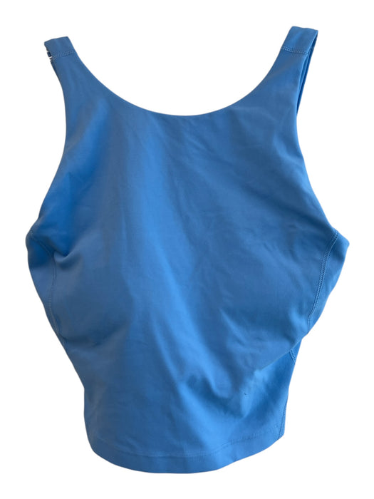 Lululemon Size 2 Light Blue No Fabric Tag High Neck Sleeveless Built In Bra Top Light Blue / 2