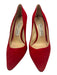 Jimmy Choo Shoe Size 36 Red Suede Pointed Toe Stiletto Pumps Red / 36