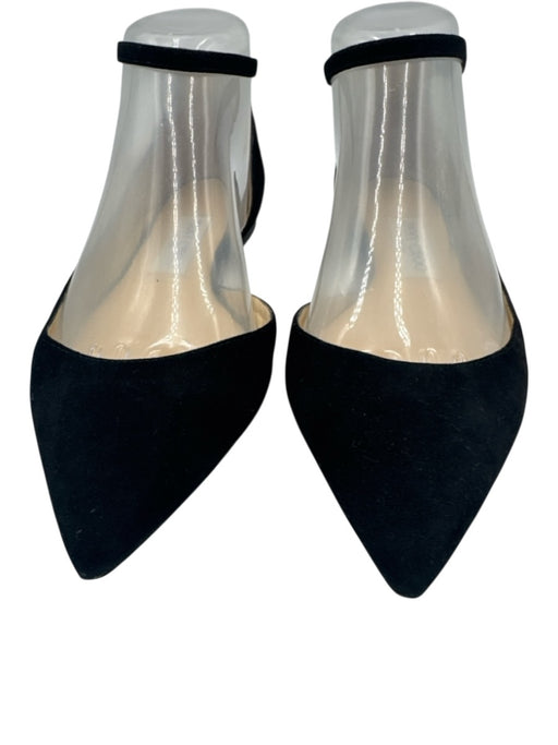 Jimmy Choo Shoe Size 36 Black Suede Ankle Buckle D'Orsay Flats Black / 36