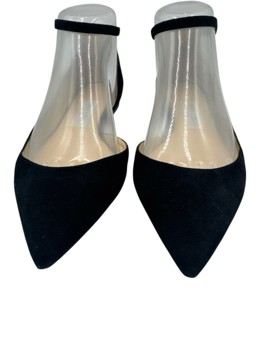 Jimmy Choo Shoe Size 36 Black Suede Ankle Buckle D'Orsay Flats Black / 36
