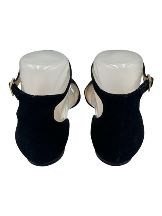Jimmy Choo Shoe Size 36 Black Suede Ankle Buckle D'Orsay Flats Black / 36