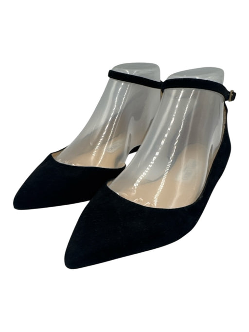 Jimmy Choo Shoe Size 36 Black Suede Ankle Buckle D'Orsay Flats Black / 36