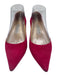 Jimmy Choo Shoe Size 36 Fuschia Pink Suede Pointed Toe Low Heel Pumps Fuschia Pink / 36