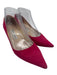 Jimmy Choo Shoe Size 36 Fuschia Pink Suede Pointed Toe Low Heel Pumps Fuschia Pink / 36