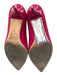 Jimmy Choo Shoe Size 36 Fuschia Pink Suede Pointed Toe Low Heel Pumps Fuschia Pink / 36