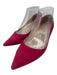 Jimmy Choo Shoe Size 36 Fuschia Pink Suede Pointed Toe Low Heel Pumps Fuschia Pink / 36