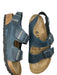 Birkenstock Shoe Size 40 Navy Leather Ankle Strap Buckles Sandals Navy / 40