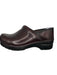 Dansko Shoe Size 38 Burgundy Leather Round Toe Slip On Clogs Burgundy / 38