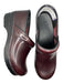 Dansko Shoe Size 38 Burgundy Leather Round Toe Slip On Clogs Burgundy / 38