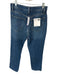 Reformation Size 28 Dark Wash Cotton Straight Leg High Rise Button Fly Jeans Dark Wash / 28