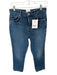 Reformation Size 28 Dark Wash Cotton Straight Leg High Rise Button Fly Jeans Dark Wash / 28