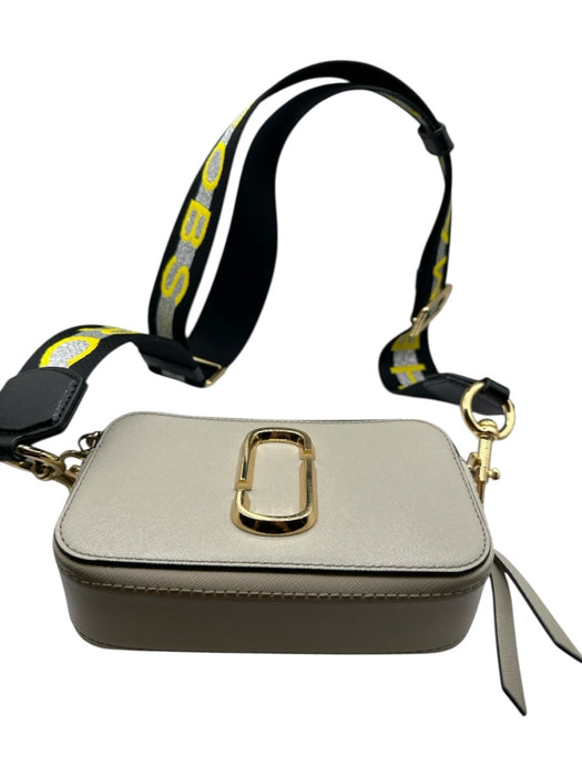 The Marc Jacobs Black & Tan Canvas strap Cross Body Purse Black & Tan