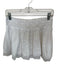 Loveshackfancy Size M White Cotton embroidered floral Lace Detail Mini Skirt White / M