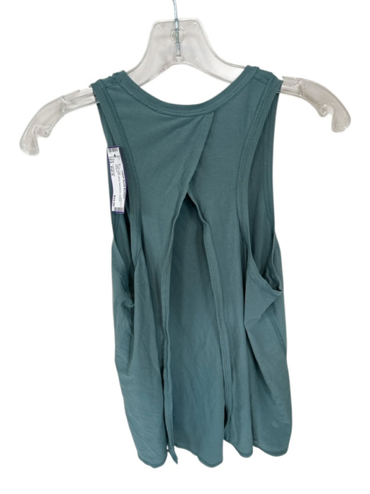 Lululemon Size Est S Teal Open Back Sleeveless Athletic Tank Top Teal / Est S