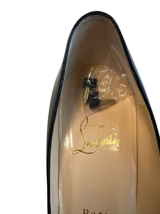 Christian Louboutin Shoe Size 38 1/2 Black Leather Stiletto Patent leather Shoes Black / 38 1/2