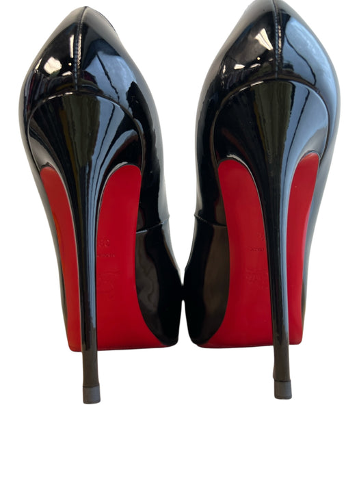 Christian Louboutin Shoe Size 38 1/2 Black Leather Stiletto Patent leather Shoes Black / 38 1/2