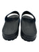 Gucci Shoe Size 9 Blue & Black Leather Slides Guccissima Sandals Blue & Black / 9
