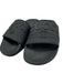 Gucci Shoe Size 40 Blue & Black Synthetic Slides Logo Sandals Blue & Black / 40