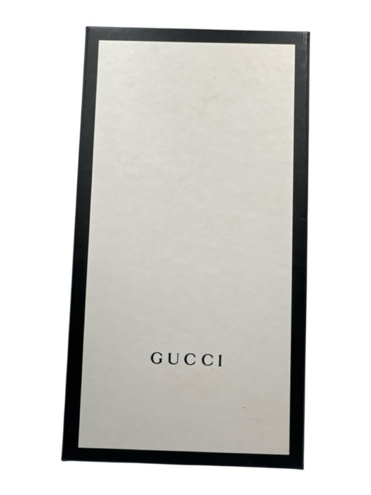 Gucci Shoe Size 40 Blue & Black Synthetic Slides Logo Sandals Blue & Black / 40