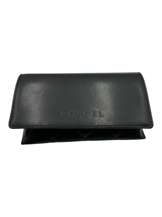 Chanel Black & Brown Acetate Gradient Lens Round Polarized Sunglasses Black & Brown