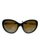 Chanel Black & Brown Acetate Gradient Lens Round Polarized Sunglasses Black & Brown