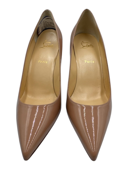 Christian Louboutin Shoe Size 42 Blush Beige Patent Leather Pointed Toe Pumps Blush Beige / 42