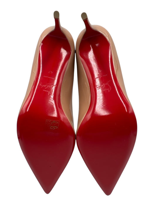 Christian Louboutin Shoe Size 42 Blush Beige Patent Leather Pointed Toe Pumps Blush Beige / 42
