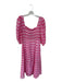 Olivia James the Label Size XS Pink & White Cotton Gingham Rouched Maxi Dress Pink & White / XS