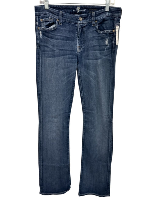 7 For All Mankind Size 30 Medium Wash Cotton Blend Distressed denim Jeans Medium Wash / 30