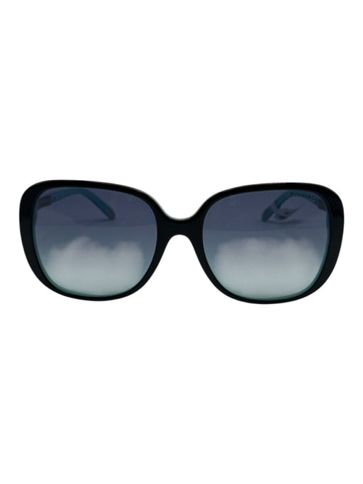 Tiffany & Co. Black, Blue & Silver Acetate Crystal Embellishments Sunglasses Black, Blue & Silver