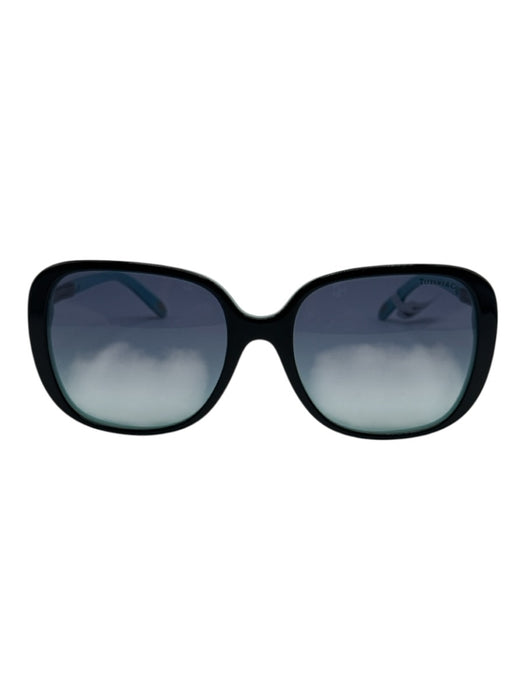 Tiffany & Co. Black, Blue & Silver Acetate Crystal Embellishments Sunglasses Black, Blue & Silver