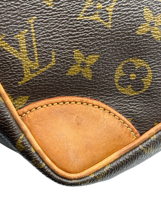 Louis Vuitton Brown & Tan Leather Monogram Shoulder Crossbody Strap Bag Brown & Tan / S/M