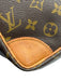 Louis Vuitton Brown & Tan Leather Monogram Shoulder Crossbody Strap Bag Brown & Tan / S/M