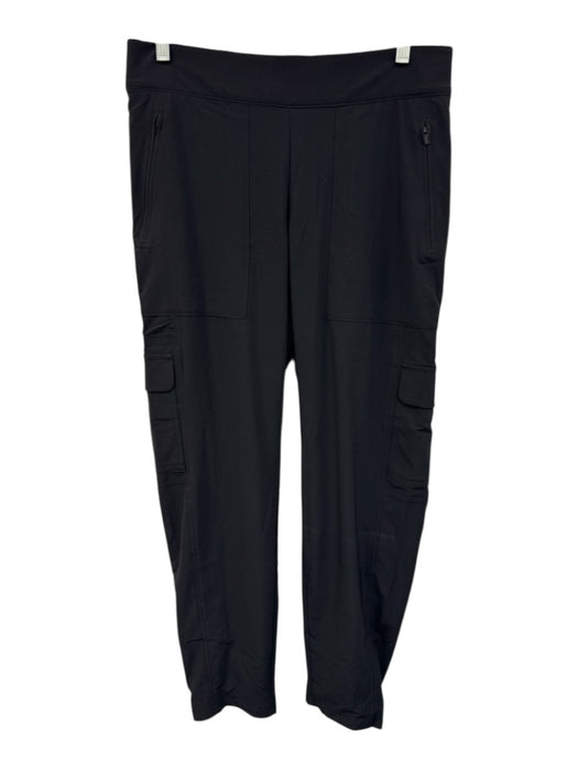 Athleta Size M / 10 Black Polyester Blend Mid Rise Cargo Pockets Athletic Pants Black / M / 10