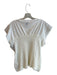 Maeve Size Large White Cotton Blend Crew Neck Stretch bodice Top White / Large