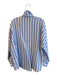 Vineyard vines Size 8 Blue & White Linen Stripe Collared buttondown Top Blue & White / 8