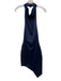 Elliatt Size XS Navy Polyester Halter Neck Open Back Drape Detail Dress Navy / XS