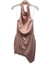 Elliatt Size S Pink Polyester Open Back Sleeveless Neck Strap Assymetric Dress Pink / S