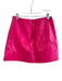 Alice + Olivia Size 0 Pink Polyethylene Back Zip Reptile Embossed Mini Skirt Pink / 0