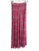 Misa Size XS Pink & Multi Polyester Elastic Waist Floral Print Maxi Skirt Pink & Multi / XS