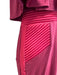 Zhivago Size 6 Deep Pink Poly Blend Shoulder Pads Zip Back Cape Detail Gown Deep Pink / 6