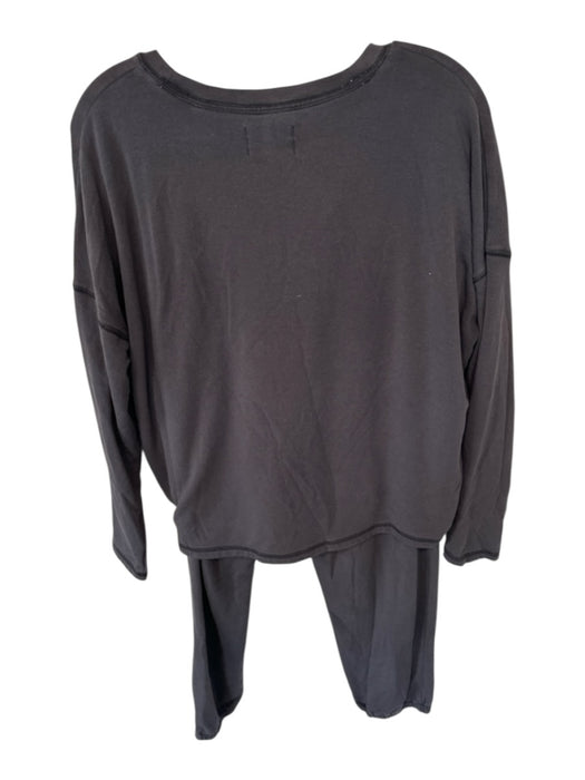 MWL Madewell Size M Black Modal & Polyester Drawstring Jogger Pant Set Black / M