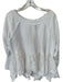 Free People Size XS White Distressed Long Sleeve Top White / XS