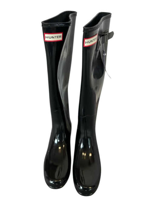 Hunter Shoe Size 8 Black Rubber Buckle Water proof Tall Boots Black / 8
